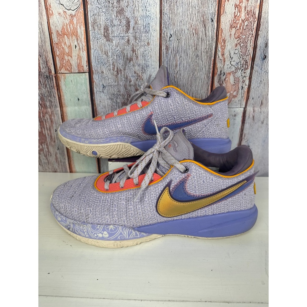 Nike LeBron 20 XX Violet Frost Pink Diamond Basketball Shoes DJ5423-500 Mens 12